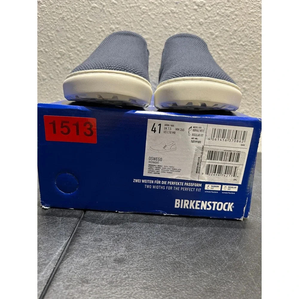 Birkenstock Oswego Textile Suede Midnight Blue EU 41 US M8 L10 Mens
